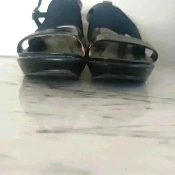 Dansko Womens Black Strappy Wedge Sandals 39 - Picture 6 of 16